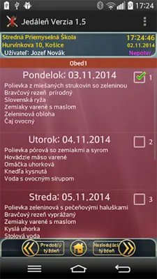 Jedáleň android App screenshot 0