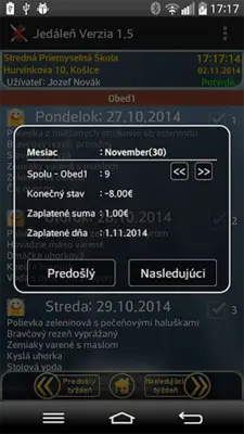 Jedáleň android App screenshot 3