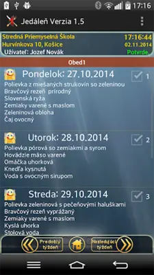 Jedáleň android App screenshot 4